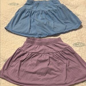 Jelly Bean Blue and purple cotton skorts girls 7